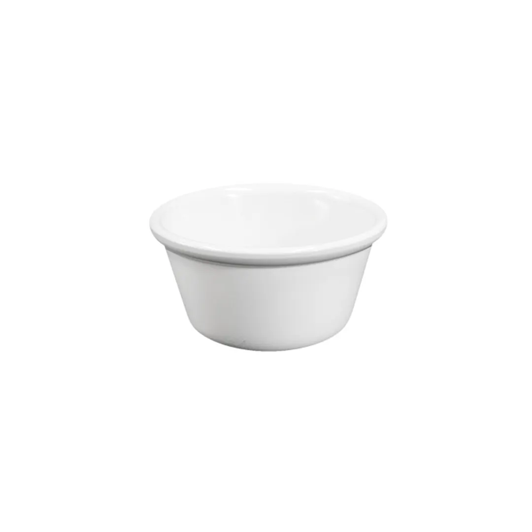 GET B315SM-W Ramekin, 3 oz, 3-1/8" Dia × 1-1/2" H, White Melamine, Dishwasher Safe, BPA‑Free