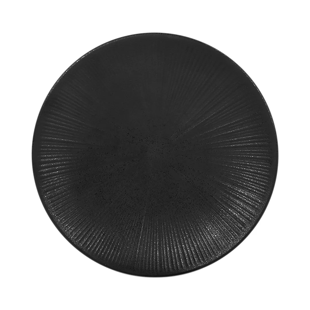 GET B379103-B Elite Global Solutions Plate, 10-1/4" Dia. x 1-1/4"H, Round, Melamine, Black