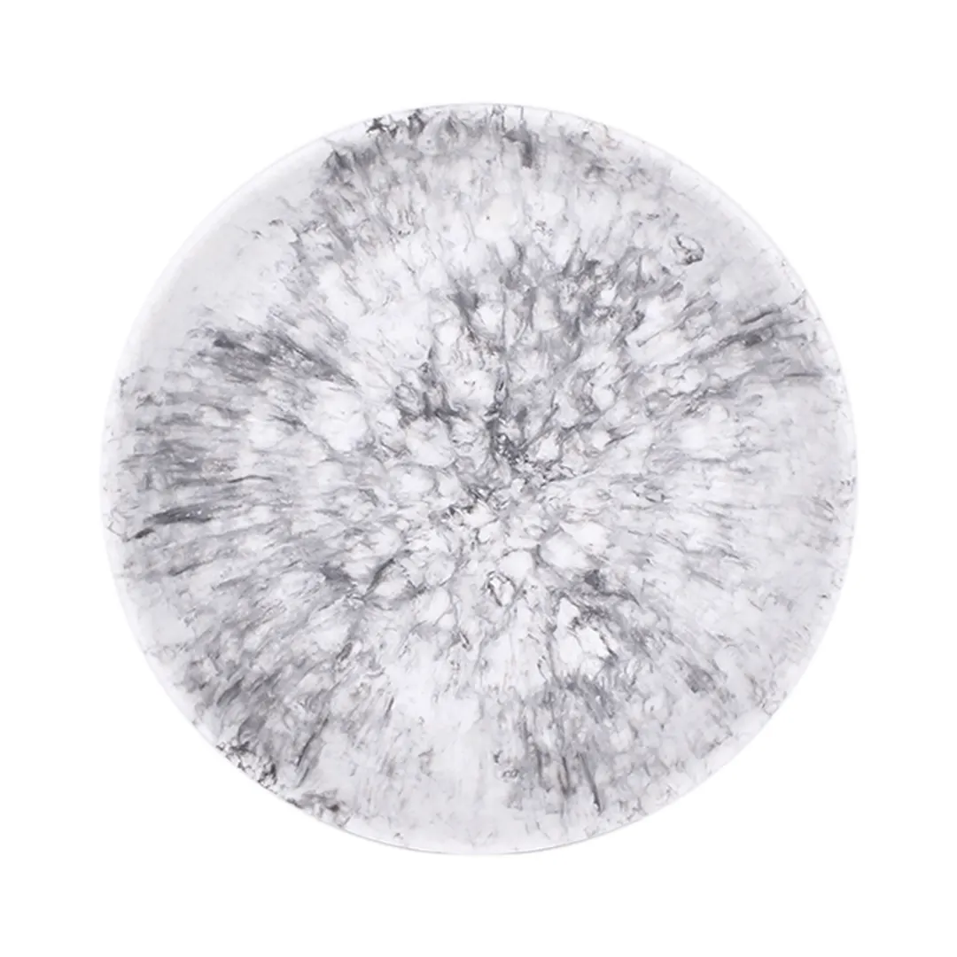 GET B381885-BBM 36 Oz. Round Marble Melamine Bowl, 8-7/8" Dia. x 1-3/4" H, Hermosa Design