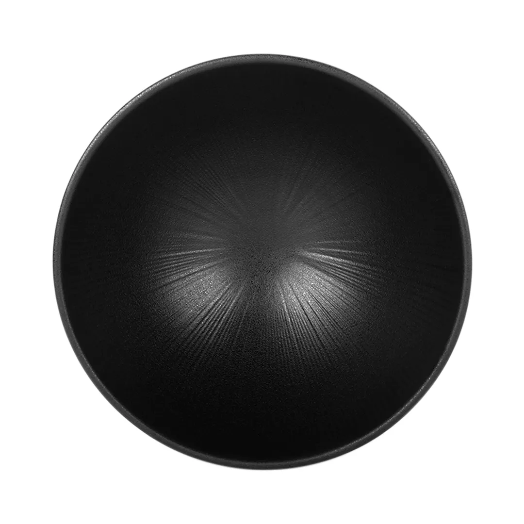 GET B382950-B Bowl, 67 Oz., 9-1/2" Dia. x 3-1/2" H, Black Melamine, Break/Chip/Stain/Scratch