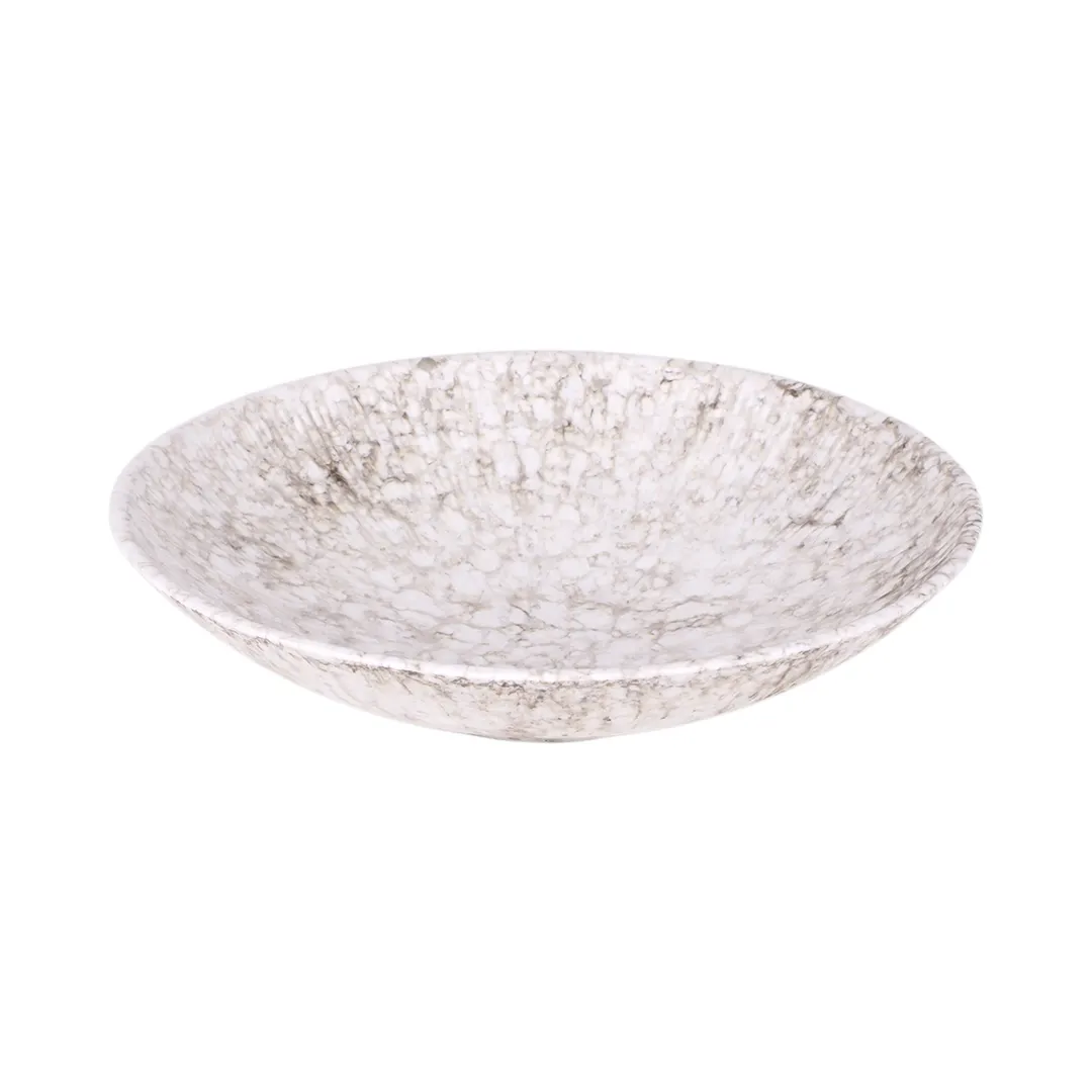 GET B383120-BRM Hermosa Bowl, 86 oz, 12" Dia. x 2‑3/4" H, Brown Melamine, Dishwasher Safe
