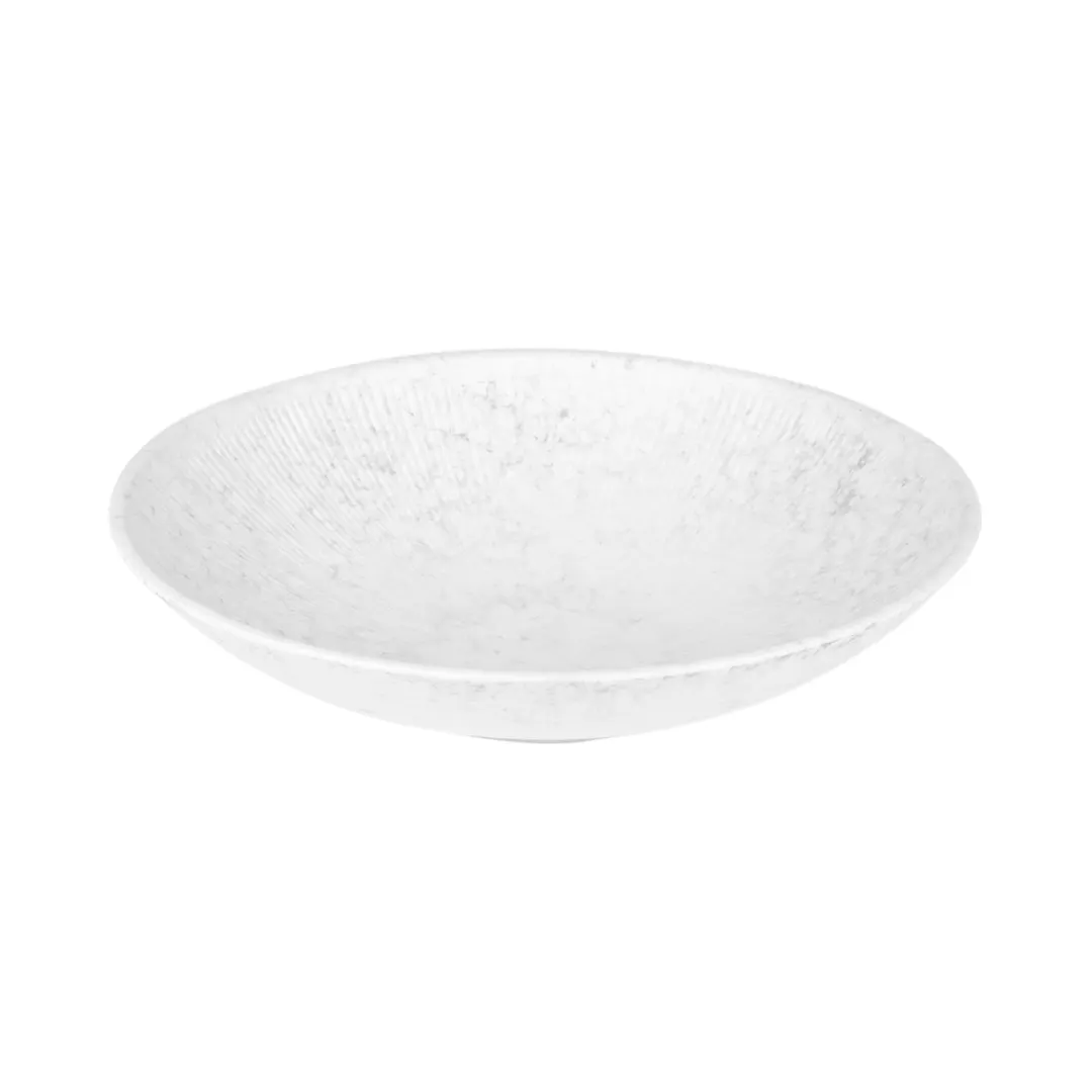 GET B383120-GYM Hermosa 86oz Gray Marble Melamine Bowl, 12" Dia, 2-3/4" H, Stain Resistant