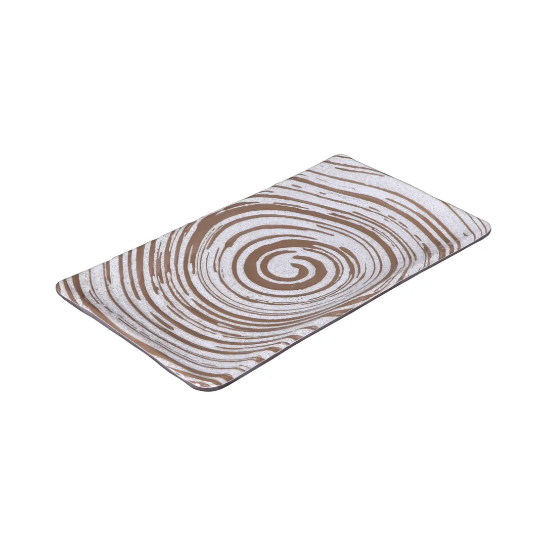 GET B395093-SDW Elite Global Solutions Rectangular Plate, 9-1/4" W x 5" D x 3/4" H, White, Melamine