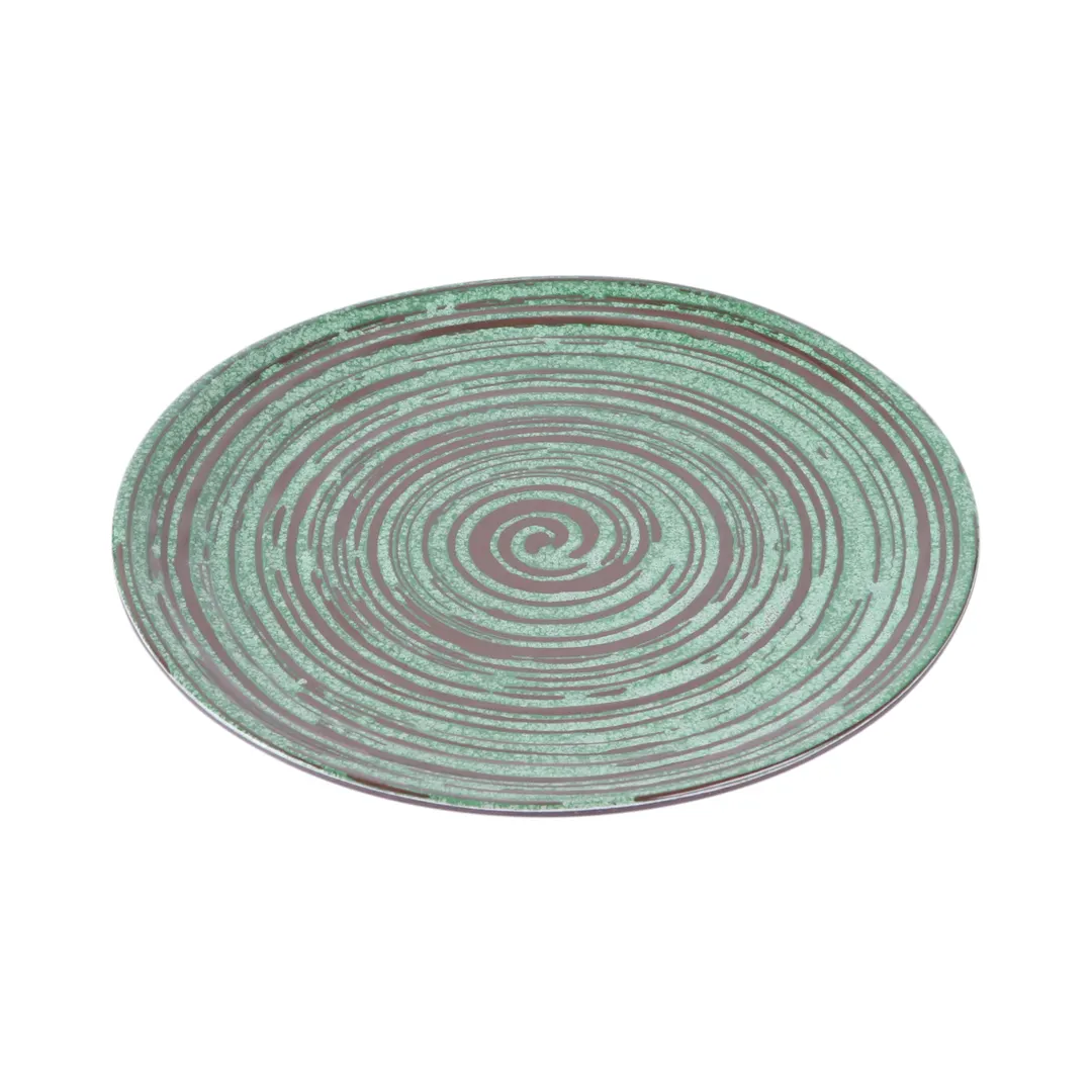 GET B399088-SDG Elite Global Solutions Round Plate, 8-3/4" Dia. x 3/4" H, Green, Melamine