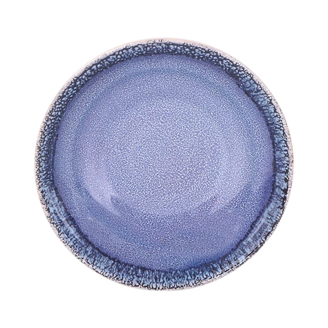GET B427090-IB 36oz Round Indigo Blue Melamine Bowl, 9" Dia. 1 3/4" H, BPA Free, Dishwasher Safe