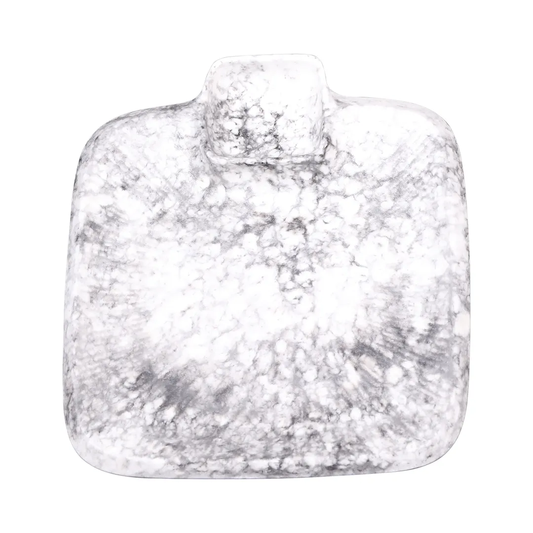 GET B428090-BBM Elite Global Solutions Chip & Dip Plate, 9" x 8" x 1", 1-1/2 Oz., Melamine, Marble Design