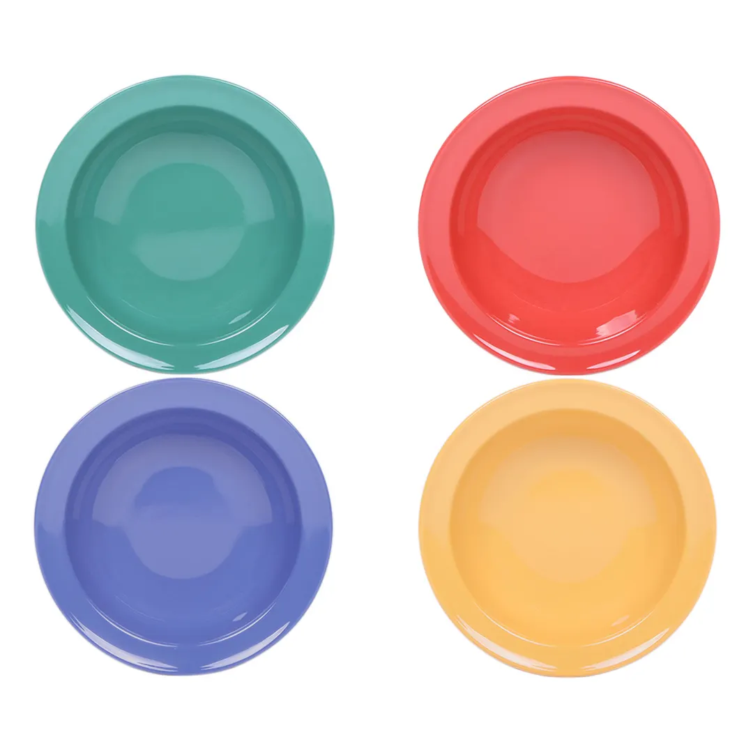GET B434B-MIX Bowl, 5 Oz., 4-3/4" Dia. X 1-1/4"H, Round Melamine, Assorted Colors - Case