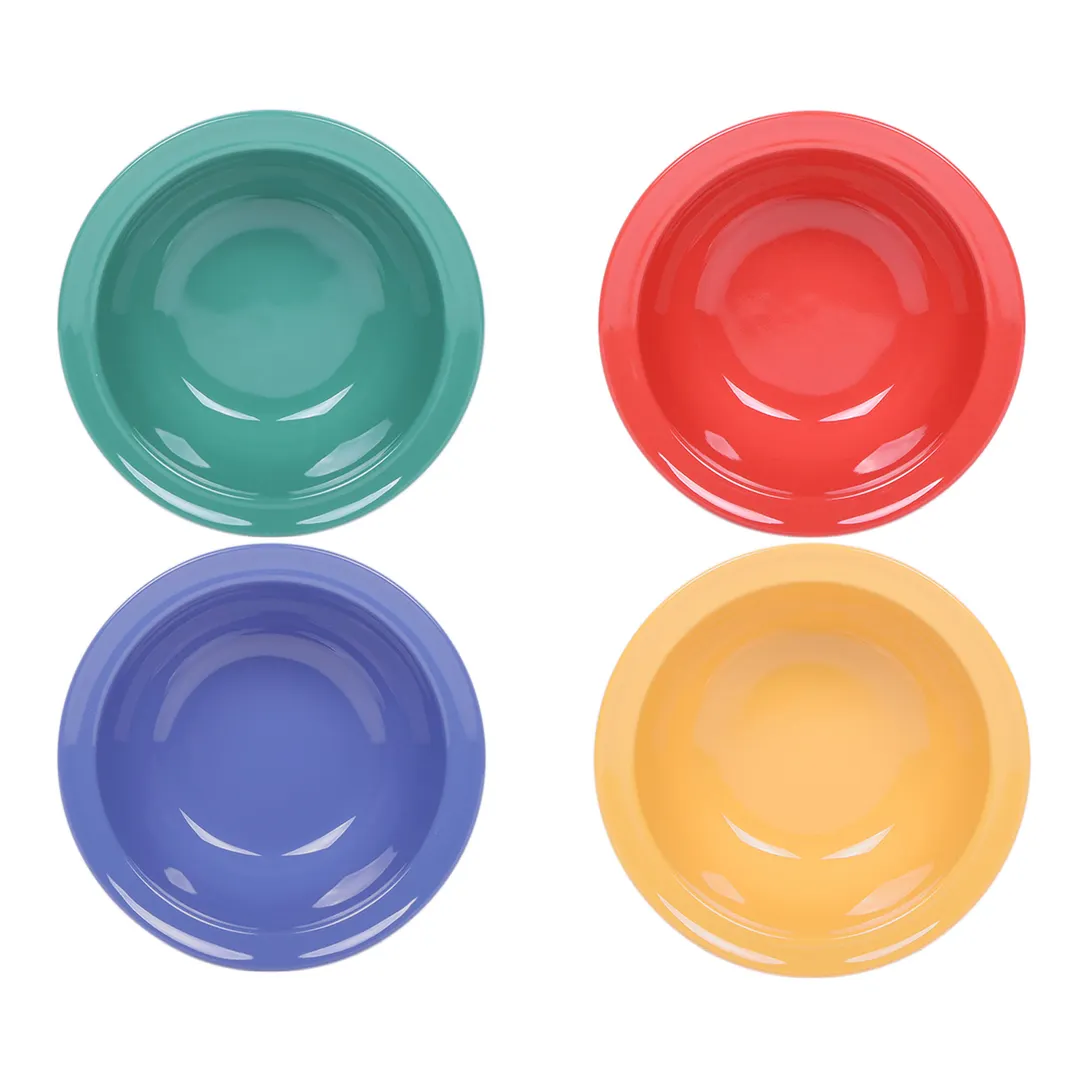 GET B534B-MIX 13oz Round Melamine Bowl, 5-3/4" Dia × 2" H, Assorted Colors, Dishwasher Safe - 1/Case
