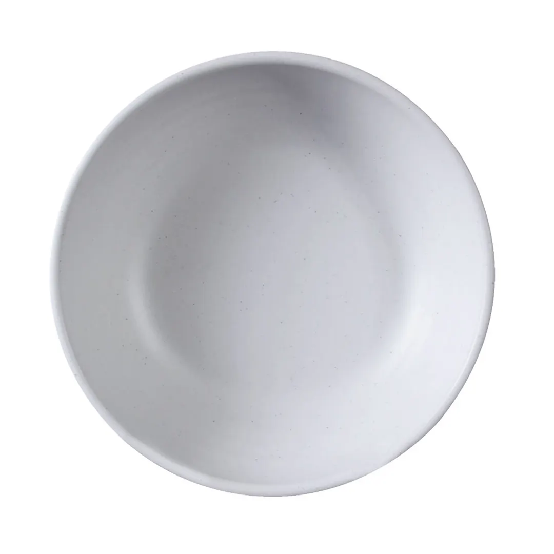 GET B55R2T-WS/CH Bowl, 22 oz, 5‑1/2" Dia × 3" H, Round, Two‑Tone White/Chocolate Melamine