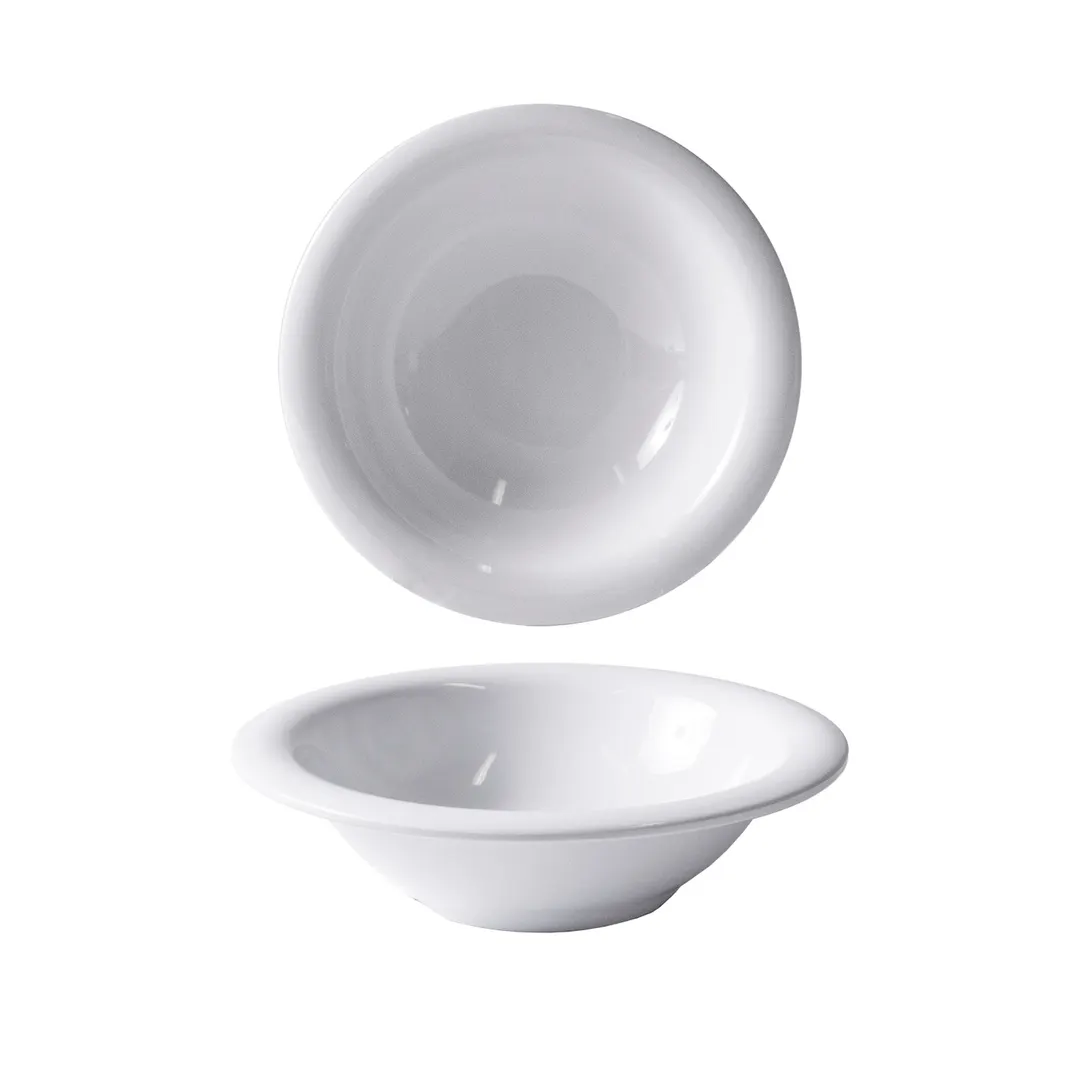 GET B7-W Elite Global Solutions Bowl, 12 Oz, 7.25" Dia. X 2"H, Round, Melamine, White