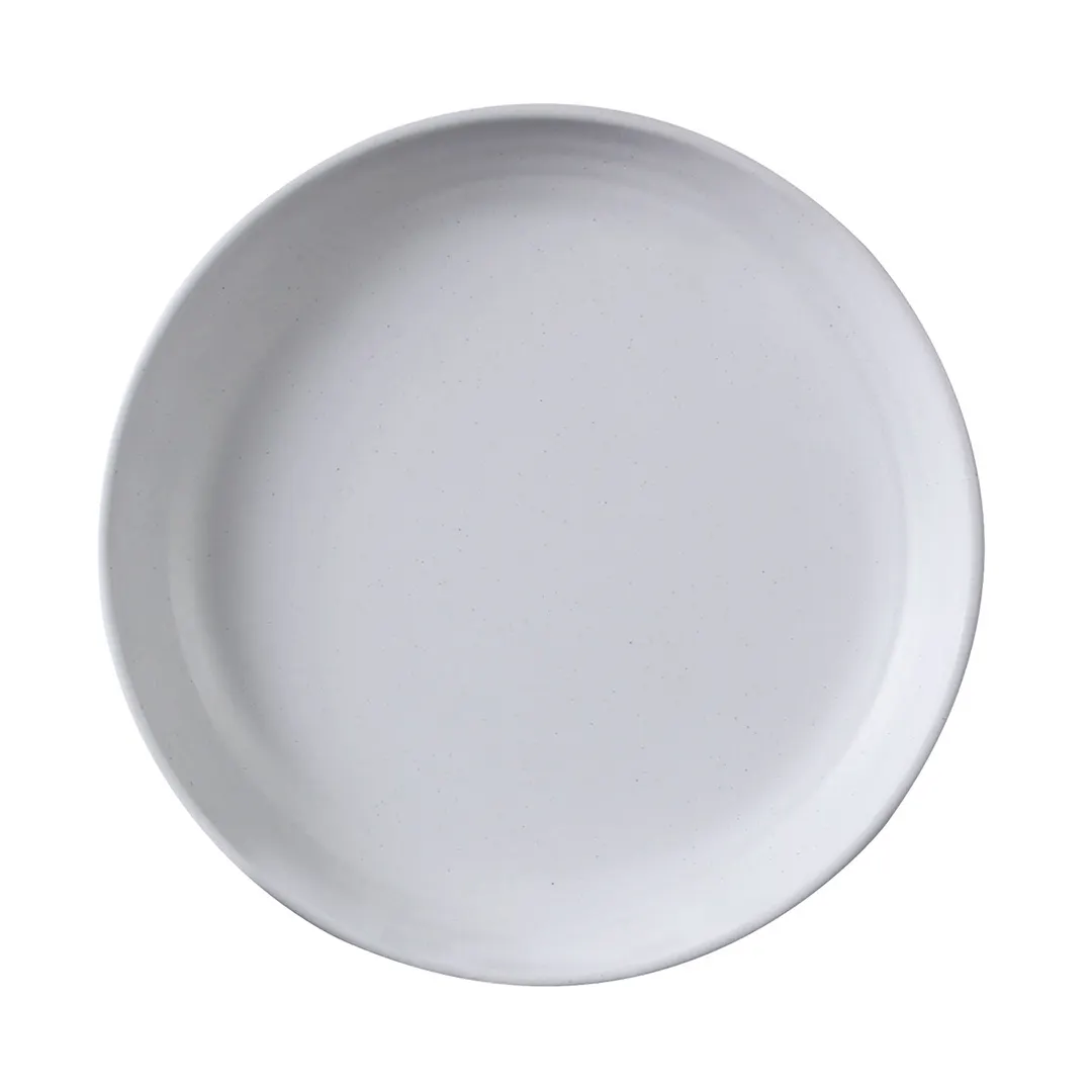 GET B85R2T-WS/CH Elite Global Solutions 25 oz Plate/Bowl, 8½" Dia x 1¼" H, Round Two-Tone Melamine