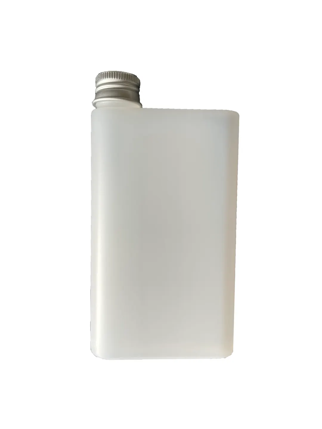 GET BB-007-STR Flask Bottle, 7 Oz. with Lid, Semi-Translucent HDPE, 7 oz Capacity - 1/Case