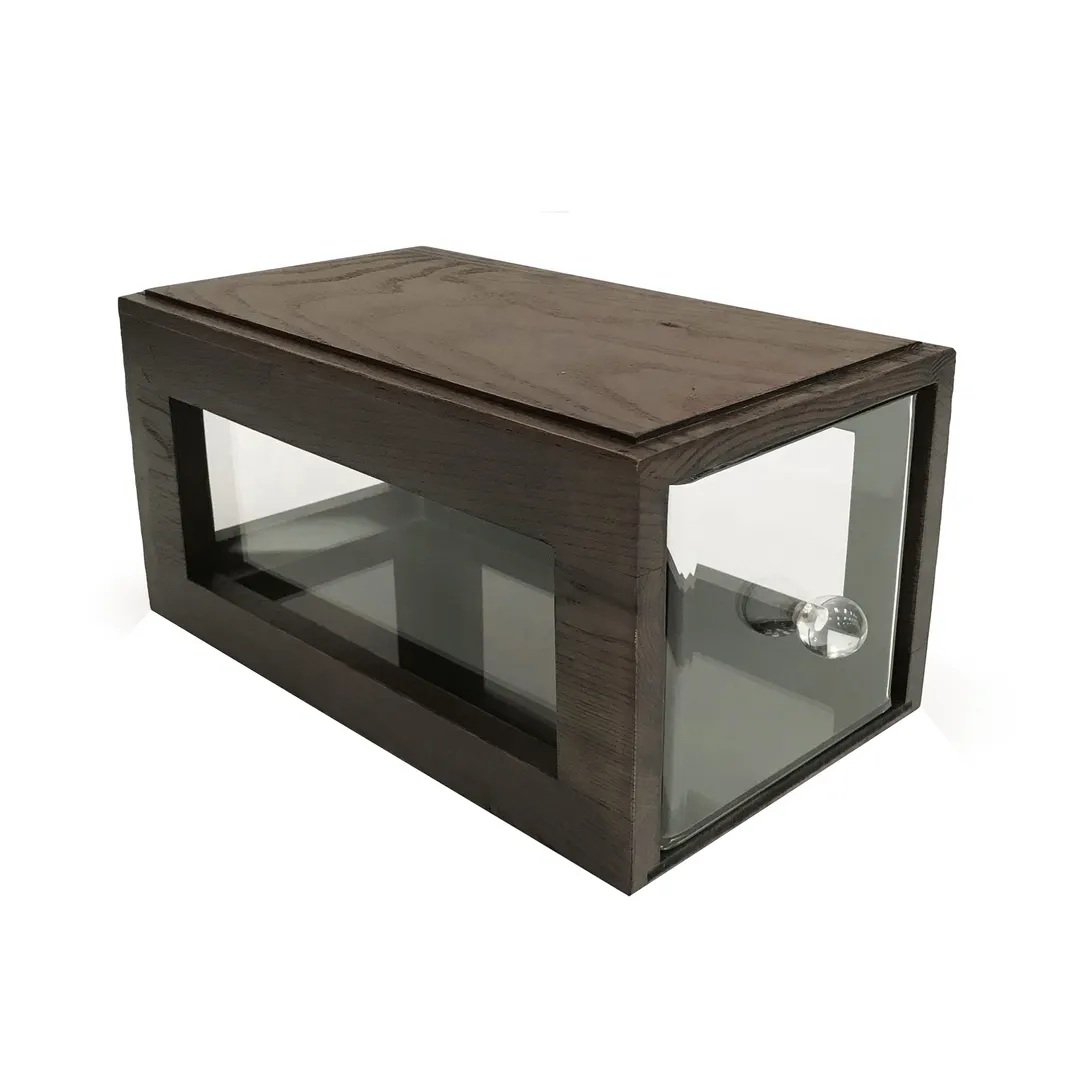 GET BB-SQ-7-GA - Renewal Bread Box, 12-1/4" W x 6" D x 6" H, Stackable, Acrylic Drawer Gray Ash - Set
