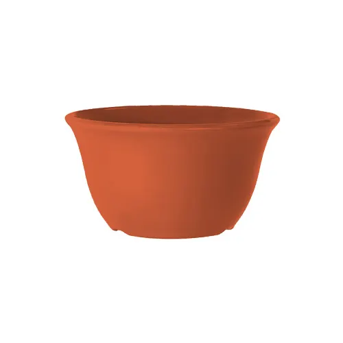GET BC-70-RO Mardi Gras Bouillon Cup, 7 Oz., 4" Dia x 2" H, Orange Melamine, BPA Free NSF - Dozen