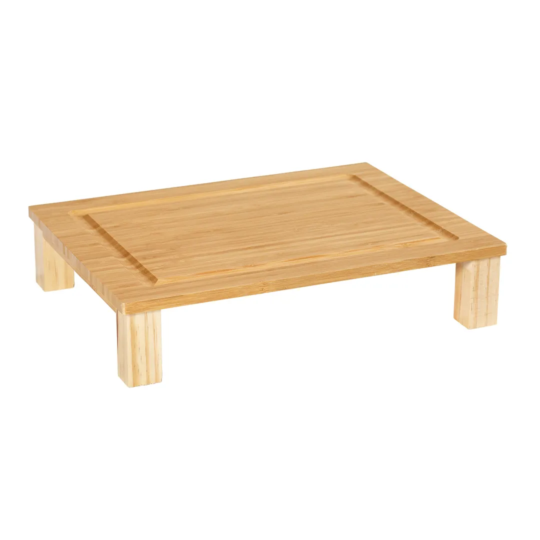 GET BCB-HSLD-BAM Bread Cutting Board – 13-1/4" x 10-3/4" x 2-3/4" Bamboo Legs, Fits FB-1113 Frame