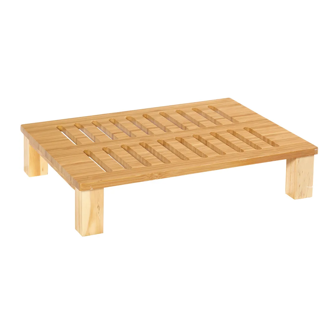 GET BCB-HSLOT-BAM Curator™ Bread Cutting Board, 13-1/4" × 10-3/4", 2-3/4" Thick, Slotted, Bamboo