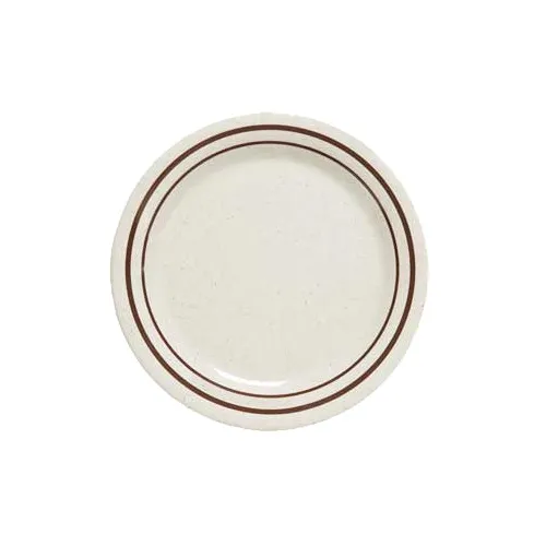 GET BF-090-U Ultraware Plate, 9" Round Medium Rim Melamine with Designs/Patterns - 1 Dozen