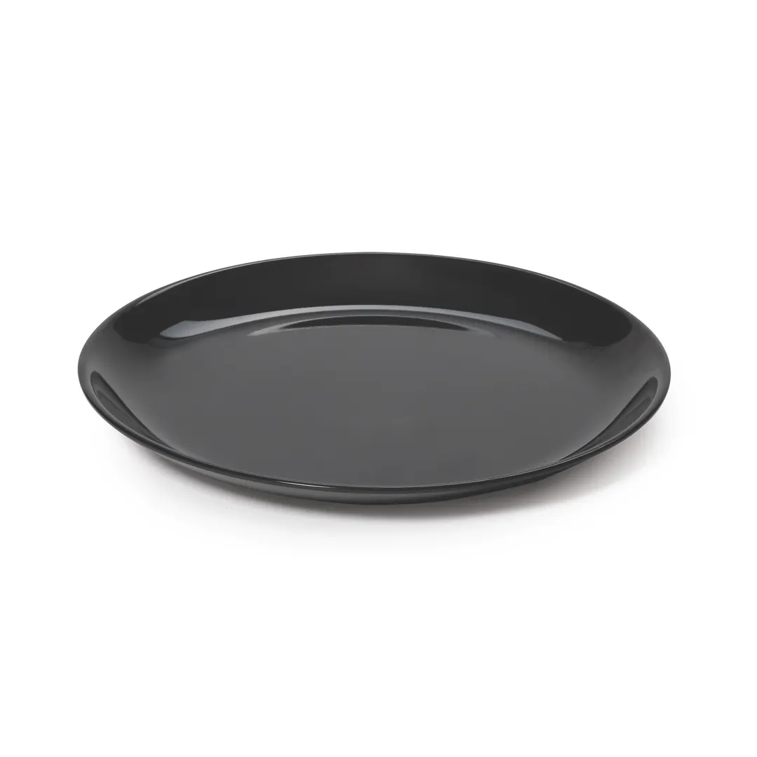GET BF-1050-BK Settlement Dinner Plate, 10½" Round Coupe Melamine Black - 1 Dozen