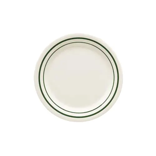 GET BF-700-EM Emerald Plate 7-1/2" Narrow Rim Melamine, Break-Resistant, Dishwasher Safe - Dozen