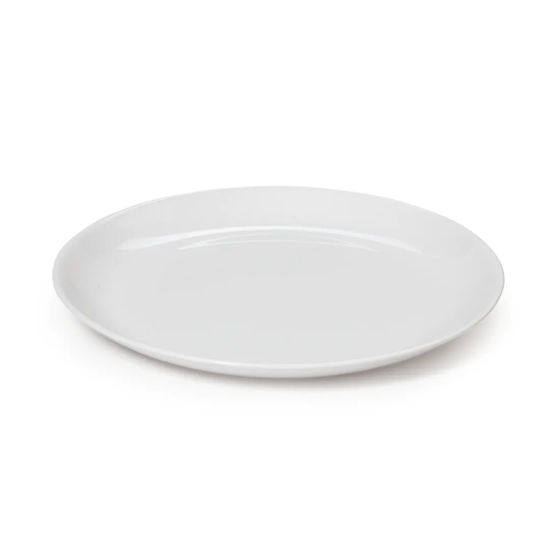 GET BF-710-AW 7" White Melamine Round Plate, BPA‑Free, Break‑Resistant, Dishwasher Safe – 1 Dozen