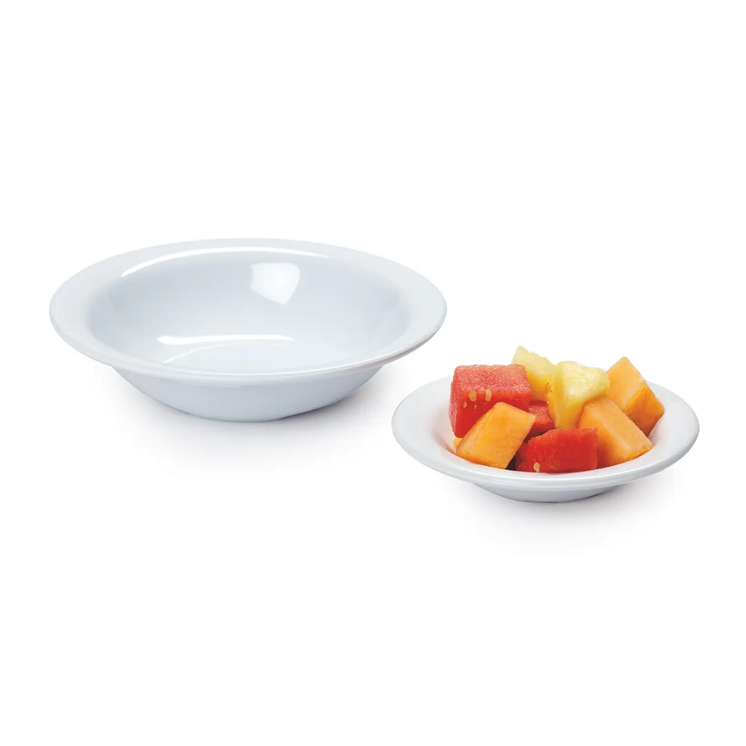 GET BF-725-W Centuria™ Bowl 7" Dia x 1 3/4" H 14 Oz White Melamine Break-Resist Dishwasher - 1 Dozen