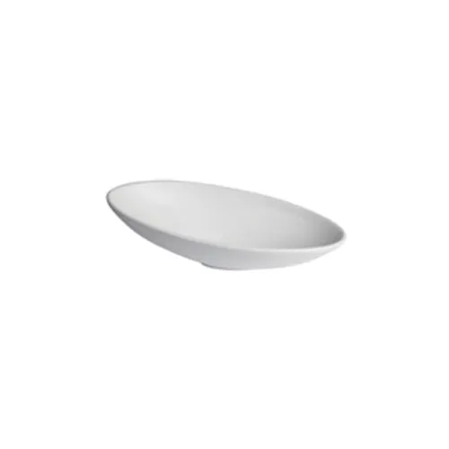 GET BO204CH - Bugambilia Oval Dish, 44 oz, 16-15/16" x 9" x 5.5" Resin‑Coated Aluminum, Chocolate