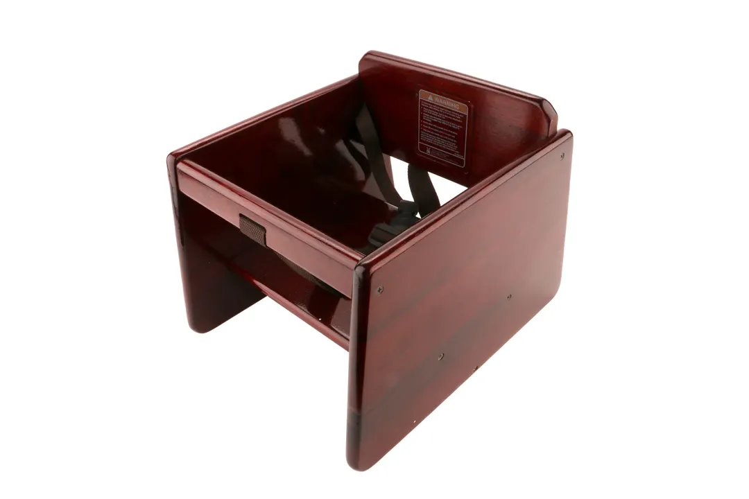 GET BS-200-MOD-M2 Booster Seat, Modified, Double Strap, Hardwood, Mahogany Finish