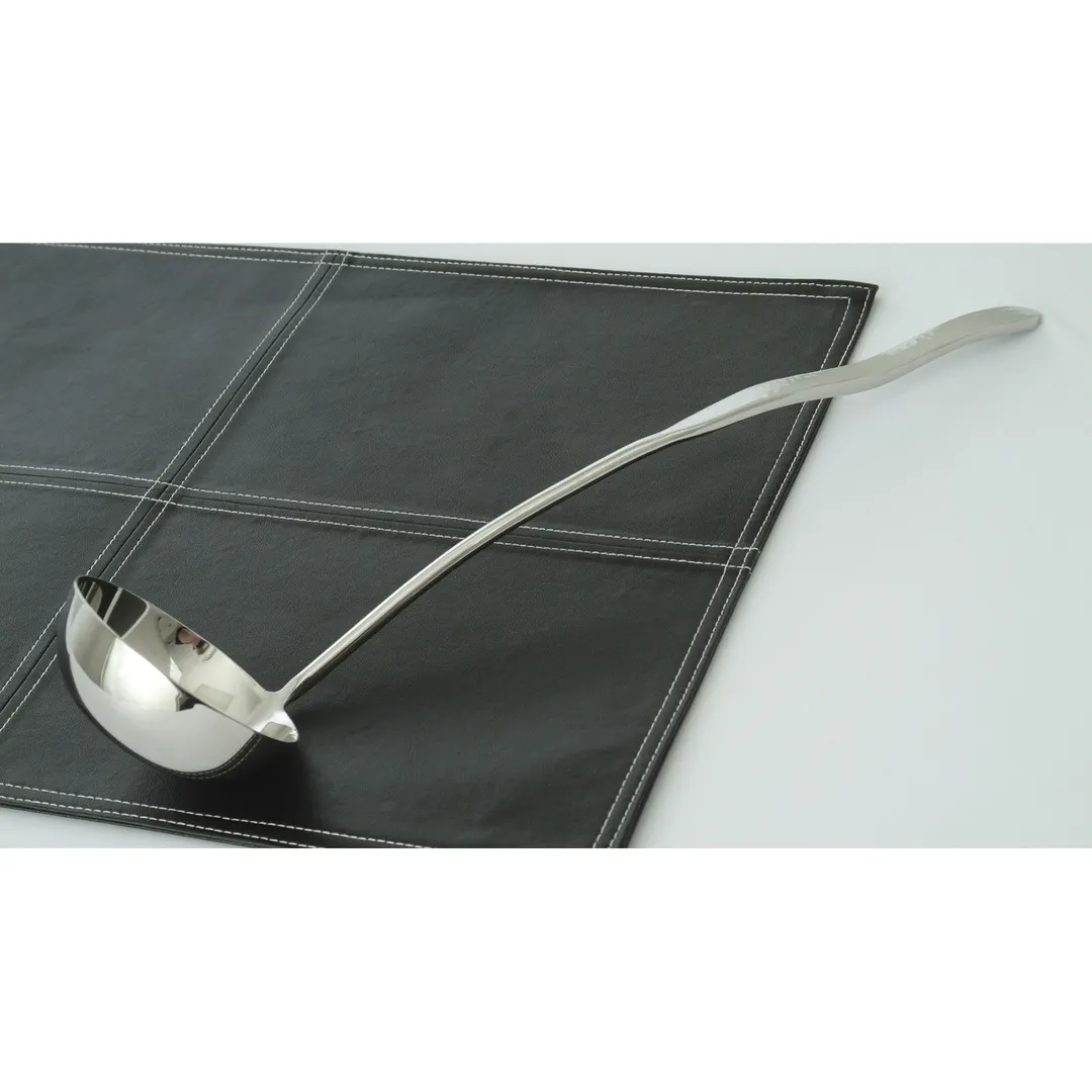 GET BSPD-07 Serving Ladle – 4 oz, 13" Length, 1‑Piece 18/8 Stainless Steel, Pounded