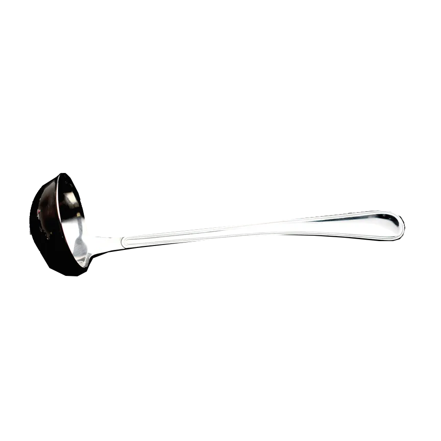 GET BSRIM-11 Serving Ladle, 1.6 Oz, 13-1/2" Oval, 18/8 Stainless Steel, Mirror