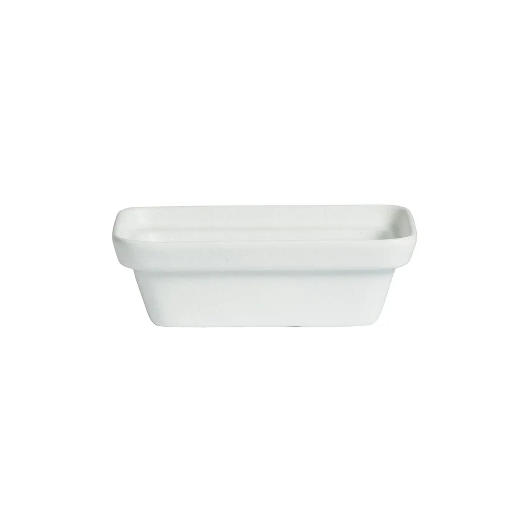 GET BUD23-MOD Bugambilia Bowl, 50-3/4 Oz., 9-1/16" L x 5-1/8" W, 3-1/8" D, White, Aluminum