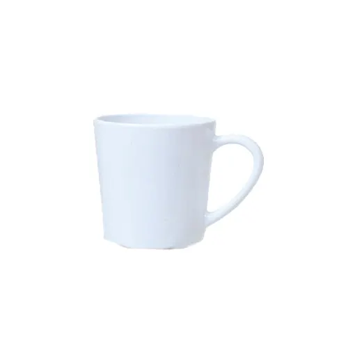 GET C-107-W White Melamine Cup, 8 Oz., 3-1/4" Dia. x 3-1/4" Deep - 1 Dozen
