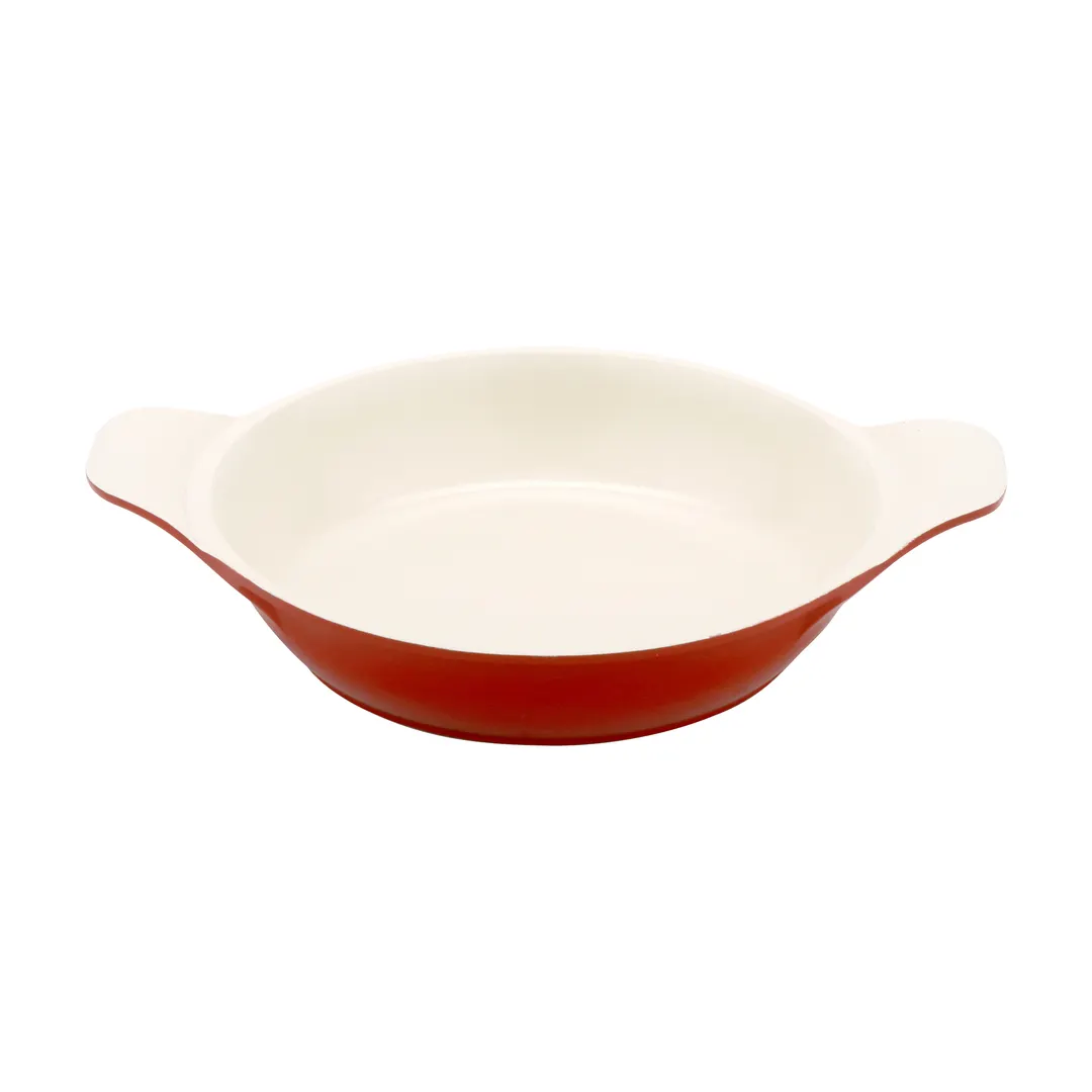 GET CA-001-RW/CC Heiss Mini Induction Pan – 10 oz., 5.75" dia., 1‑1/4" H, Red, Aluminum, Enamel