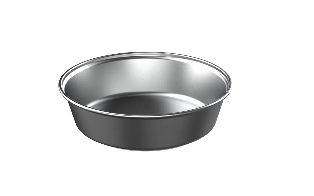 GET CA-005SSIN Heiss Liner - 10.74" Dia x 2.77" H Round Stainless Steel 0.6mm Gauge Insulated - Set