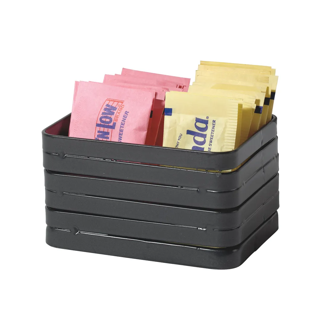 GET CAD-32-MG Cyclone Sugar Caddy, 3-1/2" x 2-3/4" x 2", Rectangular, Powder Coated Metal Gray Wire