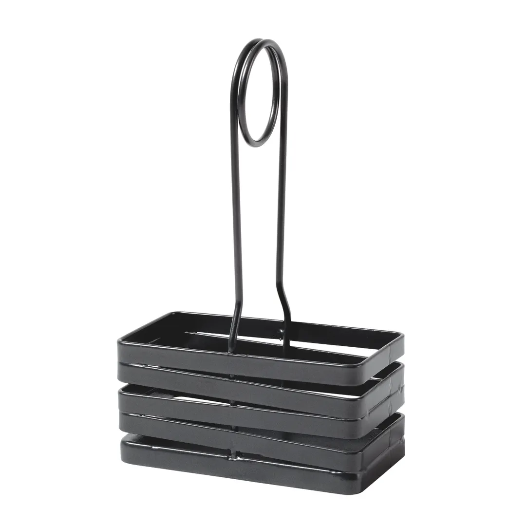 GET CAD-42-MG Cyclone Salt/Pepper Caddy, 4" x 2" x 6-1/2", Metal Wire, Gray, Single Compartment