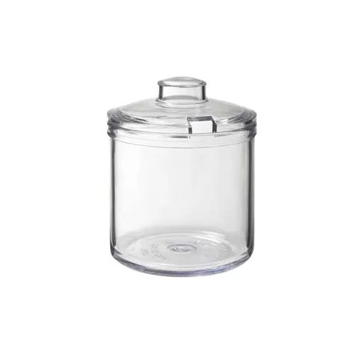 GET CD-8-C-2-CL Condiment Jar Cover, Clear SAN Plastic, NSF Certified, Food Safe, - 1 Dozen