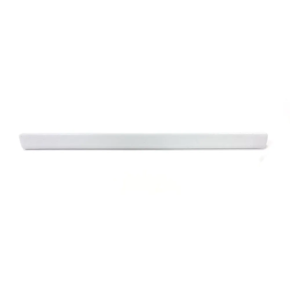 GET CIHSMG10-WW Bugambilia Fit Perfect Gap Bar, 13" x 1", Solid White Cast Aluminum, Cold Bar Seal