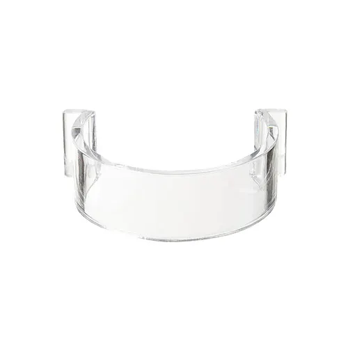GET CLIPS-PLAIN-PC-CL Salad Dressing Bottle Clips, Plain, Clear Plastic - Set