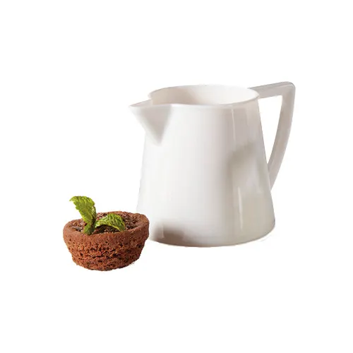 GET CM-302-PC-W Creamer Pitcher, 6 Oz., Break-Resistant, Dishwasher Safe, Polycarbonate, White
