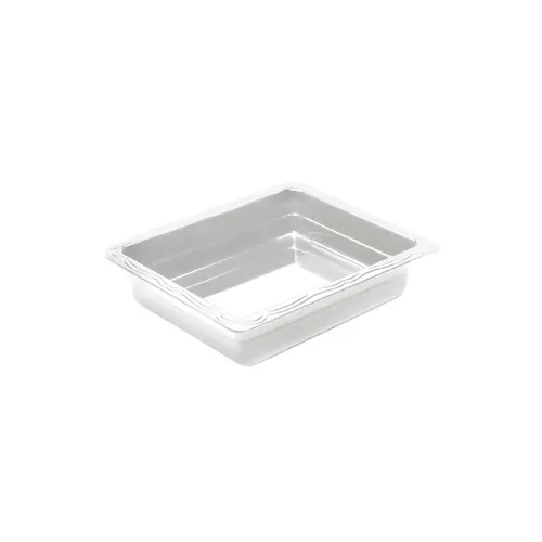 GET CM1210-NW Elite Global Food Pan, 1/2 Size, 2.8 Qt, 12"L x 10"W x 2.5"H, White Melamine, BPA Free