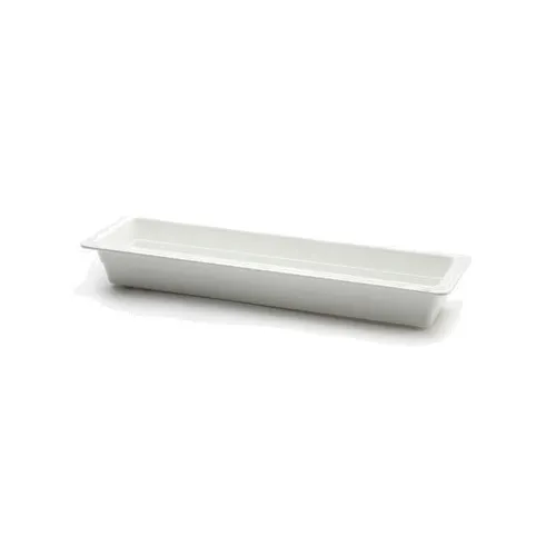 GET CM620-NW Food Pan, 1/2 Size Long, 2.75 Qt, 20"L x 6-5/8"W x 2-1/2"H, White, BPA‑Free Melamine
