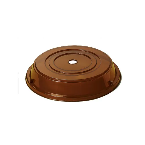 GET CO-105-A Amber Plate Cover, Fits 11-1/4"-12-1/8" Plates, BPA-Free Polypropylene - 1 Dozen