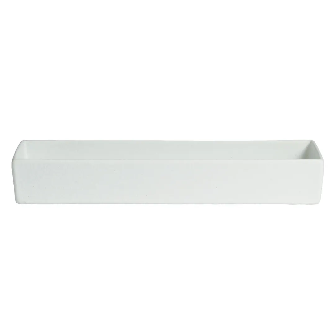 GET COMP06-MOD-WW Bugambilia Salad Bowl, 1.8 Qt 9-13/16" x 5-1/16" x 3" H Aluminum MOD White Finish