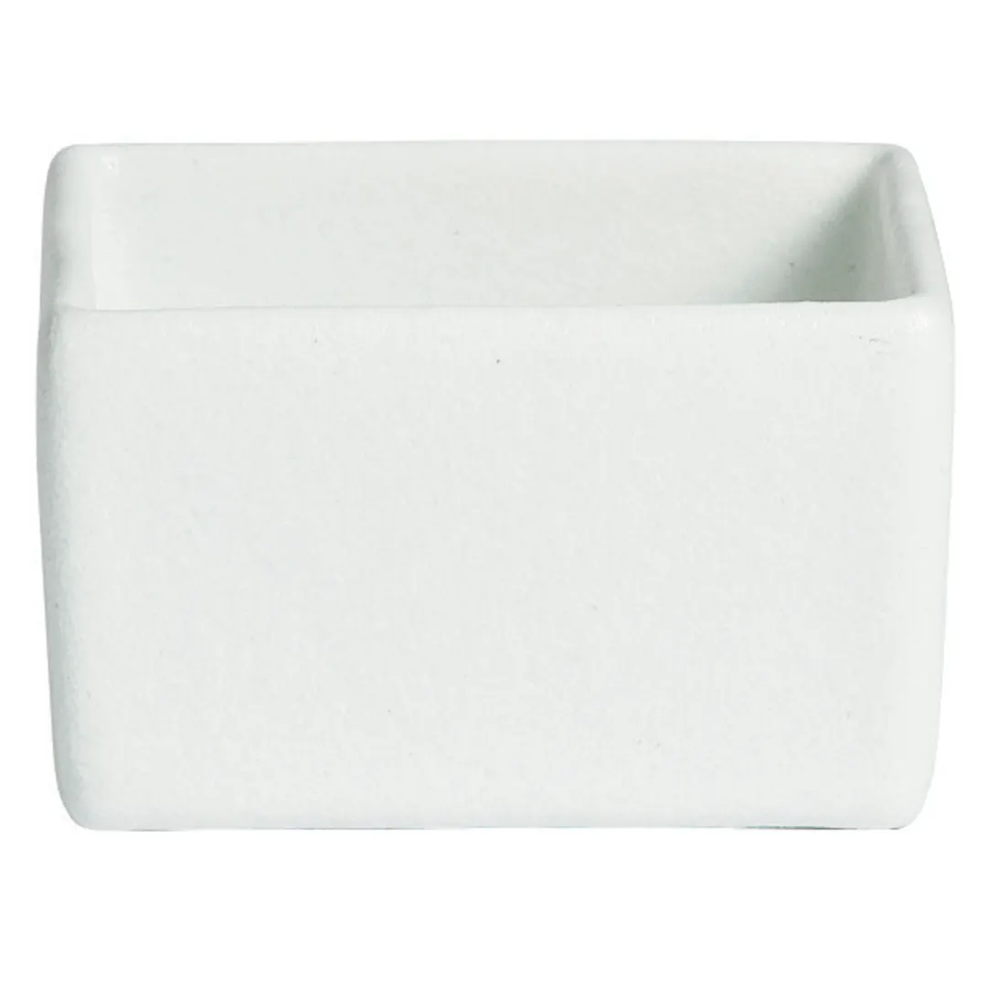GET COMP18-MOD-WW Bugambilia Salad Bar Bowl, 7.9 Qt, 10" x 10" x 6" Aluminum, White MOD Finish
