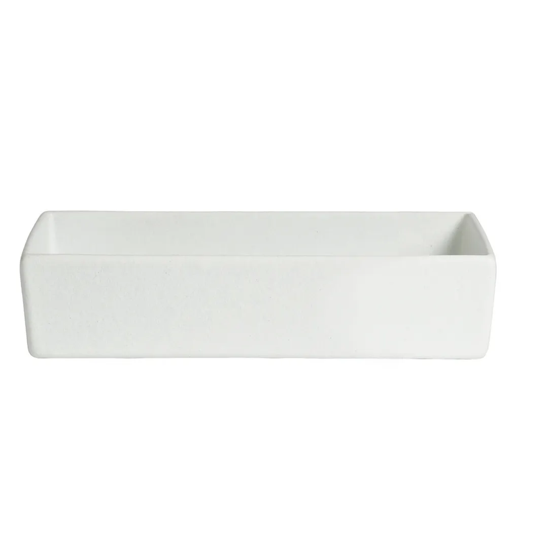 GET COMP21 Bugambilia Salad Bar Bowl, 1.4 Qt Rectangular Aluminum, Finish, 9-3/4"×4-3/4"×3", Color