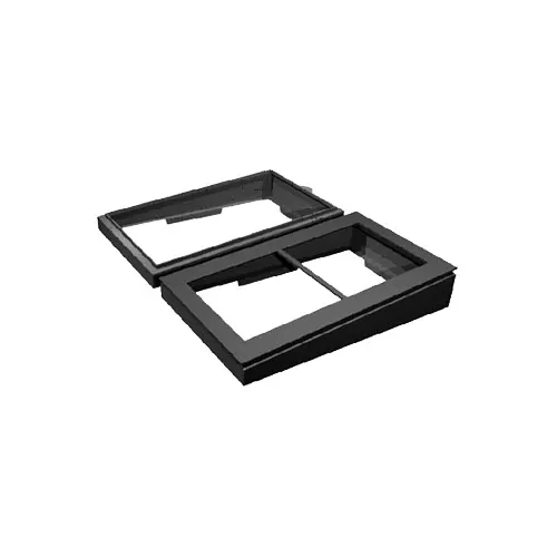 GET COS01CH Bugambilia Collar Inset, 21.35" x 13.47" Aluminum, Brown, Fits B Tiles, Chocolate