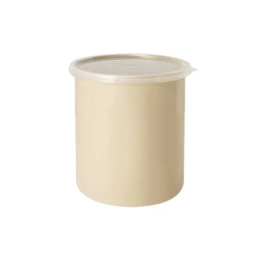 GET CR-0270-T Salad Crock, 2.7 Qt., 6-1/2" Dia., 6-1/2" Deep, Round, SAN Plastic, Tan - 1 Dozen