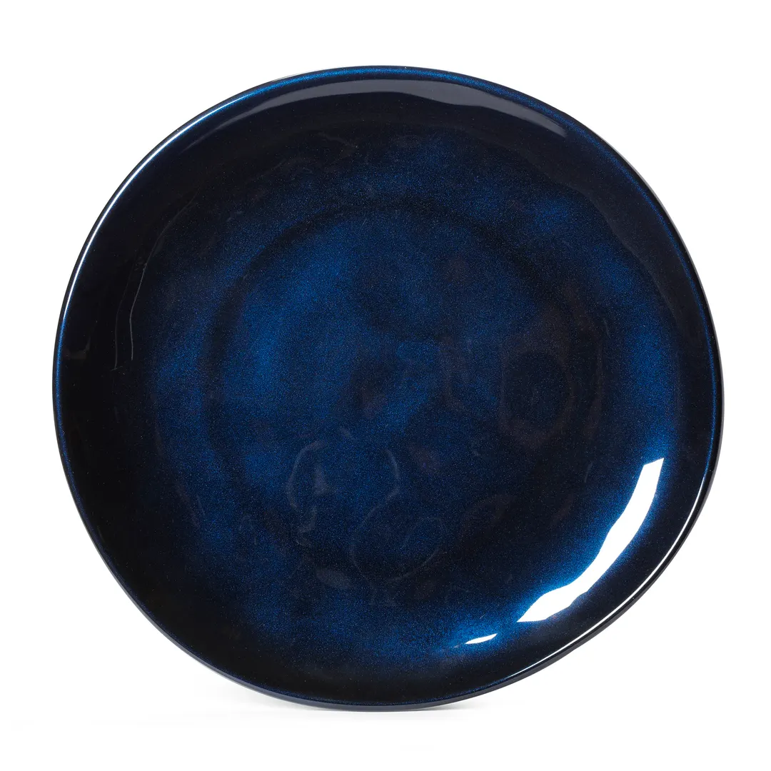 GET CS-10-CSB Cosmo Plate – 10½" Coupe Round Melamine, Blue, Dishwasher Safe, BPA‑Free - Dozen