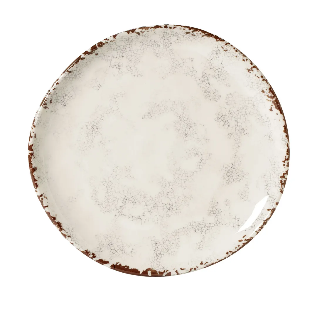 GET CS-10-FM Plate, 10.5" Round Coupe, Beige Melamine, Dishwasher Safe, BPA‑Free - 1 Dozen
