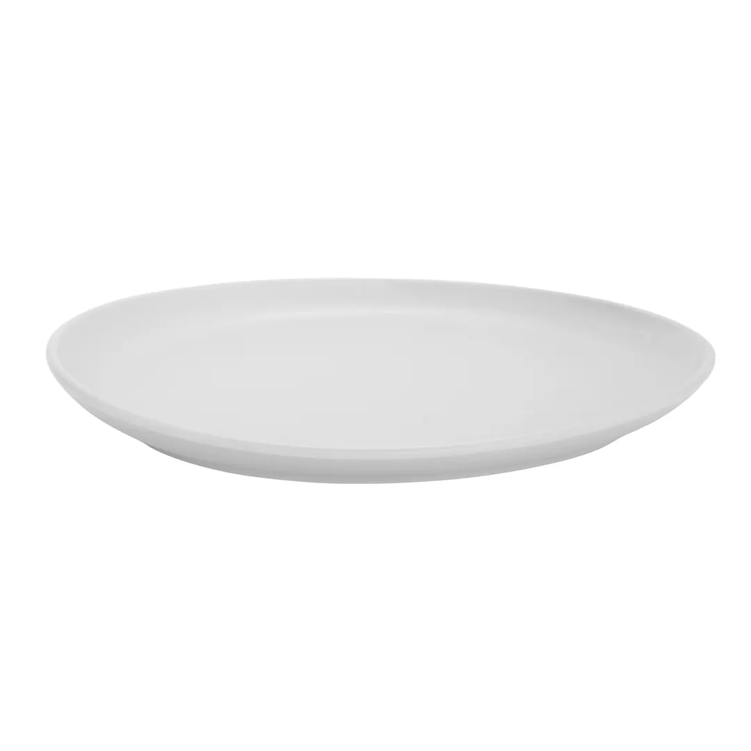 GET CS-1050-W Riverstone Dinner Plate – 10-3/5" Dia., Round Coupe, White Melamine - 1 Dozen